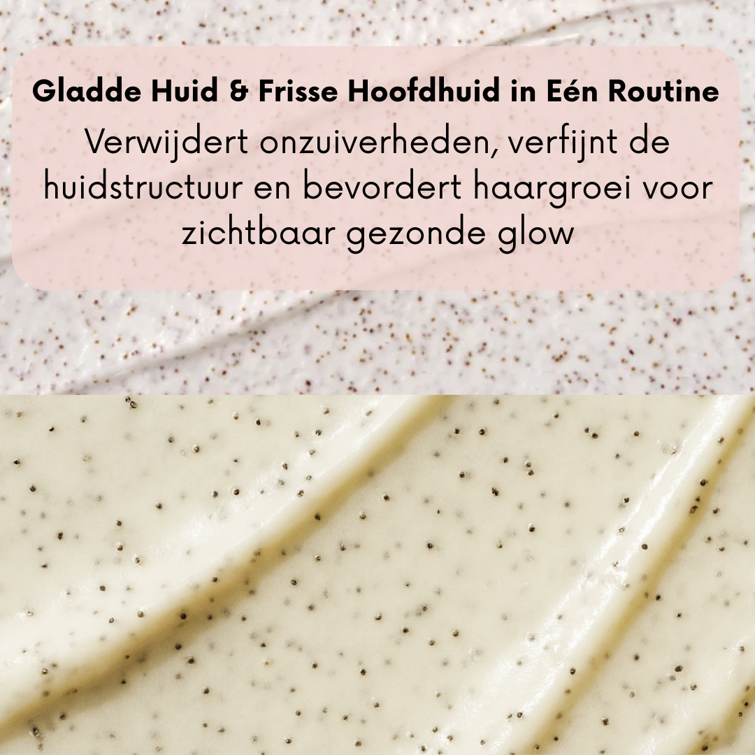 Scrub Duo Voor Huid & Hoofdhuid – Detox, Glow & Diepe Reiniging