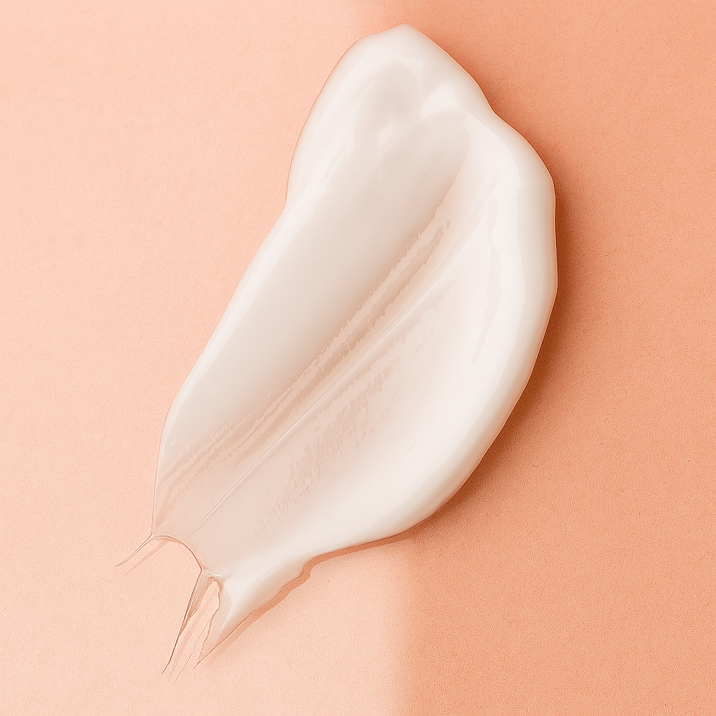 Textuur collageen serum gezicht - transparante gel formule met parelmoer glans