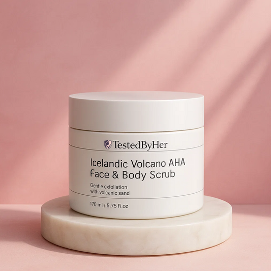 IJslandse Vulkaan AHA Scrub - Diepreinigende Exfoliant |