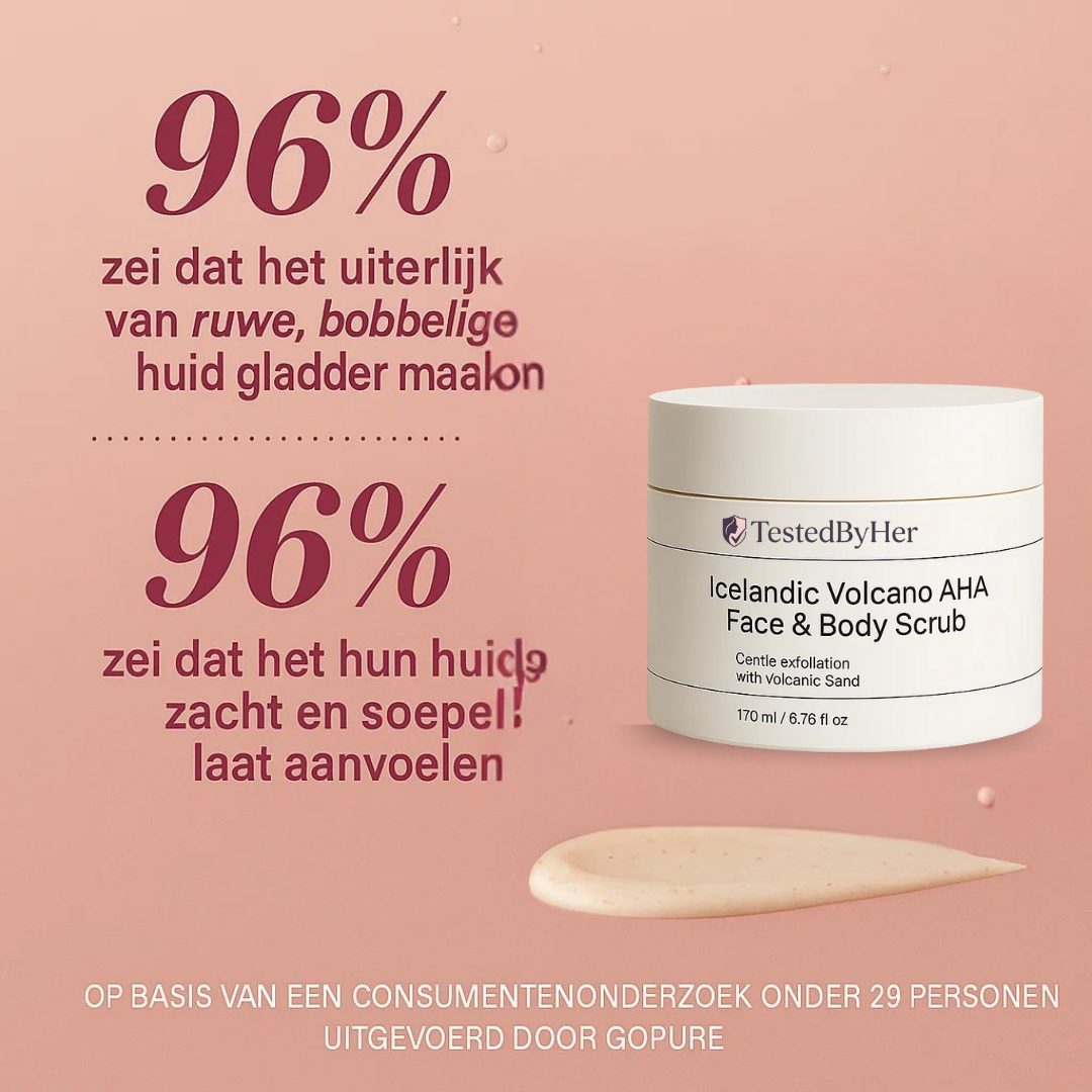 IJslandse Vulkaan AHA Scrub - Diepreinigende Exfoliant